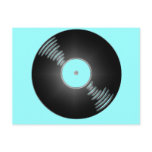 Record - You spin me right round baby postcards