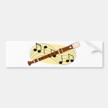 Recorder/Instrument Bumper Sticker