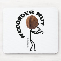 Recorder Nut Mouse Pads