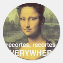 recortes que afectan incluso a la Mona lisa Etiqueta