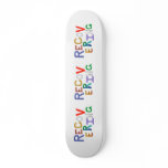 Recovering healing new beginning funky word art skateboards