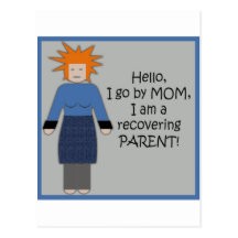 Recovering Mum Blue Post Cards