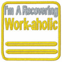 Recovering Workaholic Embroidered Shirt embroidered shirts