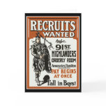 Recruitment 91st Highlanders Bagpiles WWI cards