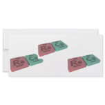 Recs as Re Rhenium and Cs Caesium rack cards