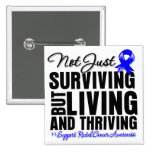 Rectal Cancer Not Just Surviving But Living Button