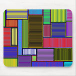 Rectangles and Lines Colourful Mousepad