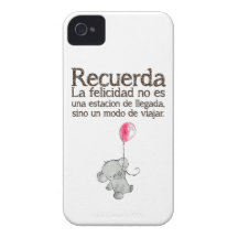 Recuerda, la felicidad no es una estación de llega iPhone 4 Case-Mate case