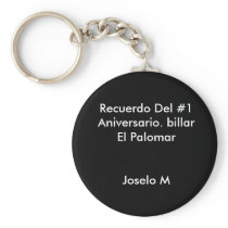 Recuerdo Del #1 Aniversario. billar El Palomar ... Keychains