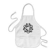 Recycle Bicycle Logo Symbol Aprons