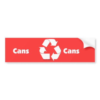 recycling bin label