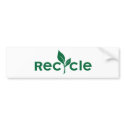 Recycle bumper stickers