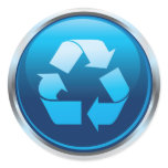 Recycle chrome sticker