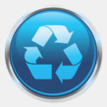 Recycle chrome sticker