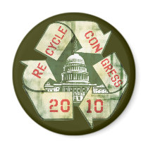 Recycle Congress Anti-Incumbent Gear Magnet