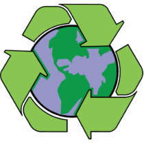 Recycle Earth Acrylic Key Chain Acrylic Cut Out