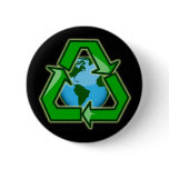 RECYCLE EMBLEM WITH PLANET buttons