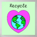 Recycle Environmental Eco-Friendly Poster posters