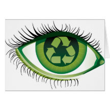 Recycle Eye Greeting Card