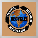 Recycle For Earth Day Poster posters