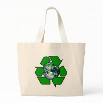 Recycle for Planet Earth Tote Bags