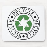 Recycle Green Ceter Logo Mousemats