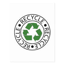 Recycle Green Ceter Logo Postcard