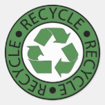 Recycle Green Logo BK Letters Stickers