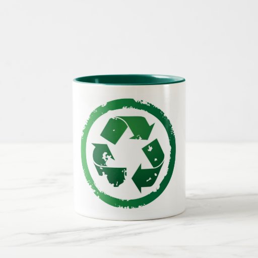 Recycle grunge mug