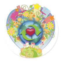 Recycle Love Stickers