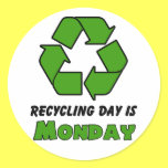 Recycle Monday stickers