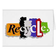 Recycle notecard
