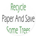 Recycle Paper And Save Some Trees stickers