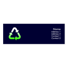 Recycle Profile Card Business Card Template