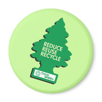 Recycle Reduce Green dark magnets