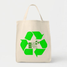 Recycle Reduce Reuse Grocery Bag