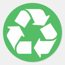 Recycle Round Stickers