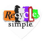 Recycle.simple. T-shirts and Gifts stickers
