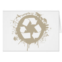 recycle splat greeting card