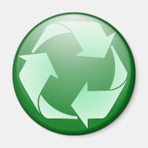 Recycle Symbol Fridge Magnets