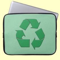 RECYCLE SYMBOL laptop sleeves