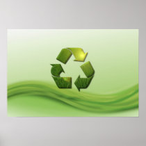 Recycle Symbol Poster Print