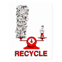 Recycle Trash Postcard