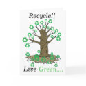 Recycle Tree Note Card