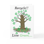 Recycle Tree Note Card
