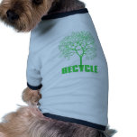Recycle Tree Pet T Shirt