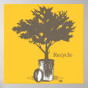 Recycle Tree Poster posters