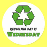Recycle Wednesday stickers