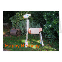 Recycled Giraffe Card