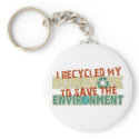 Recycled Homework keychains